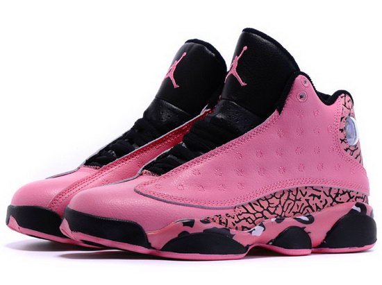 Womens Air Jordan Retro 13 Pink Black France